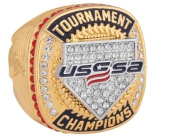 Изготовленные на заказ кольца финалиста колец чемпионата USSSA бейсбола молодости, бегун вверх по кольцам, кольцам чемпионов