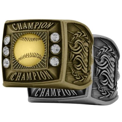 Изготовленные на заказ кольца турнира бейсбола молодости для элегантных детей как награды