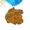 Медали чемпионата награды металла спорт серебряные идущие