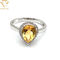 Свадьба диаманта 24K персонализировала серебряное кольцо