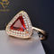 Женщины 18k захвата диаманта персонализировали серебряное кольцо