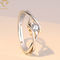 AAA CZ облицовывает регулируемое персонализированное серебряное кольцо для женщин