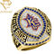 кольцо чемпионата плакировкой золота 18k 24k изготовленное на заказ для спорта футбола людей